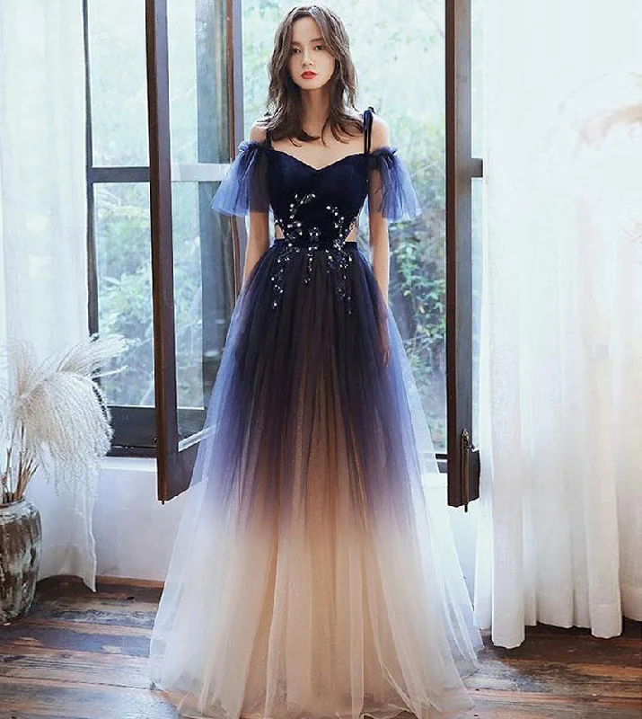 Party Dresses for Summer VacationStylish velvet tulle long prom dress evening dress 8402 Party Dresses for Summer VacationStylish velvet tulle long prom dress evening dress 8402
