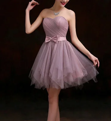 Party Dresses for Winter WonderlandSweetheart A-line tulle strapless short prom dress,formal dresses 7703 Party Dresses for Winter WonderlandSweetheart A-line tulle strapless short prom dress,formal dresses 7703