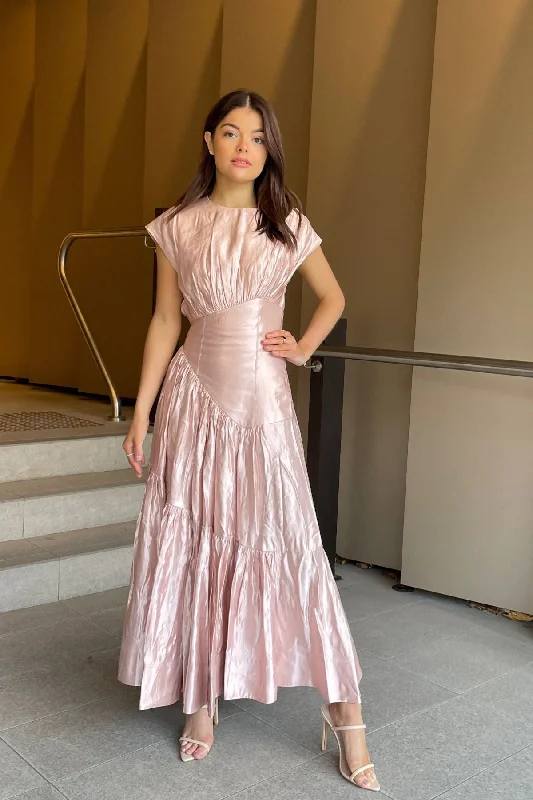 Party Dresses for Indoor ActivitiesAJE Serendipity Reflection Midi Dress (Blush) - RRP $595