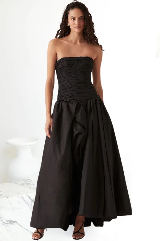 Party Dresses with Floral PatternsAJE Violette Bubble Dress (Black)