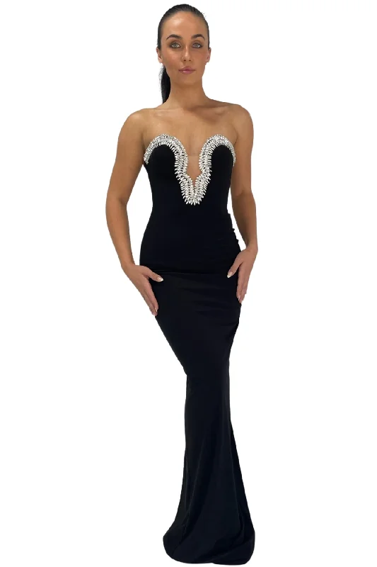 Party Dresses for Cycling EventsALBINA DYLA Classica Gown (Black) - RRP $1,570