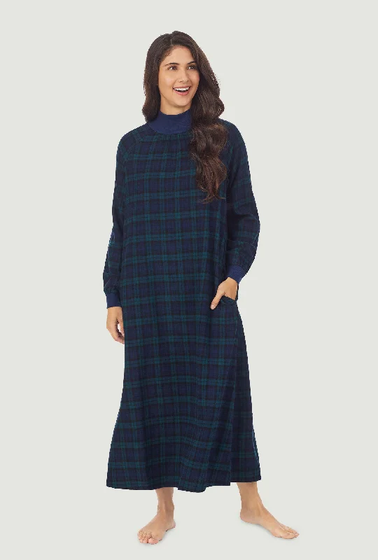 Party Dresses with CardiganBlack Watch Plaid Flannel Pop Over Gown