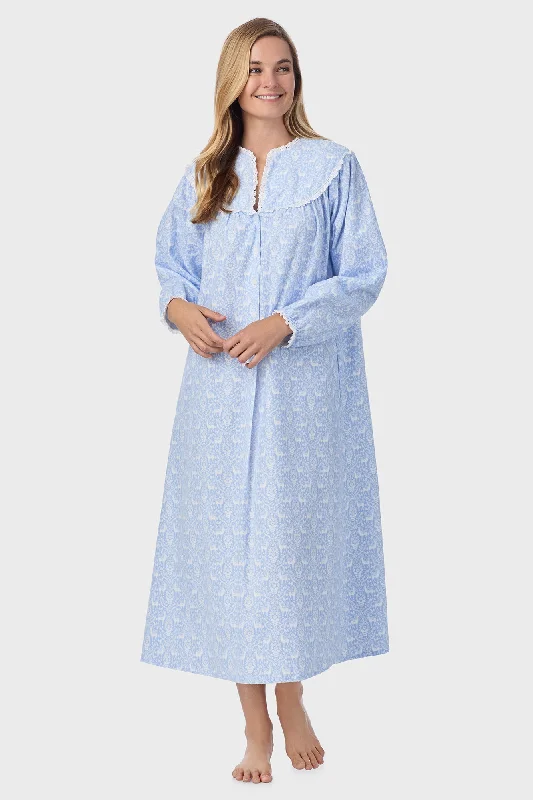 Party Dresses for Easter CelebrationsBlue Nordic Tyrolean Flannel Gown
