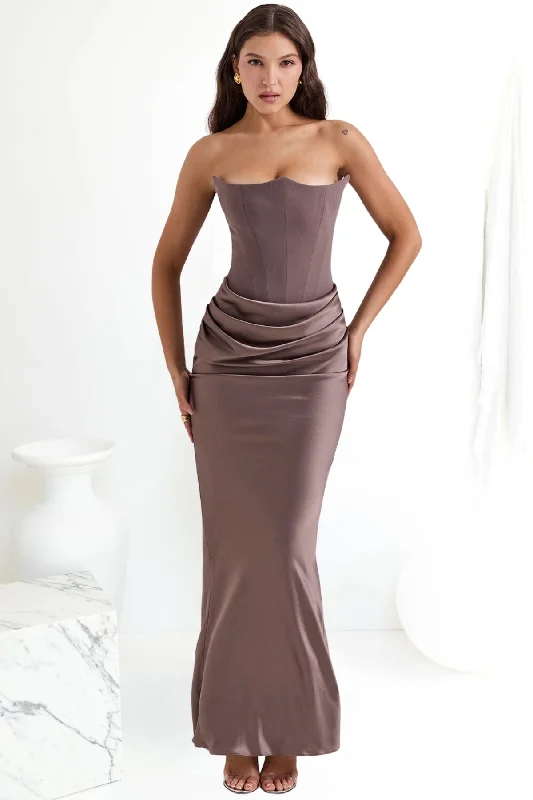Party Dresses for Outdoor AdventuresHouse Of CB Persephone Corset Dress (Smoke)