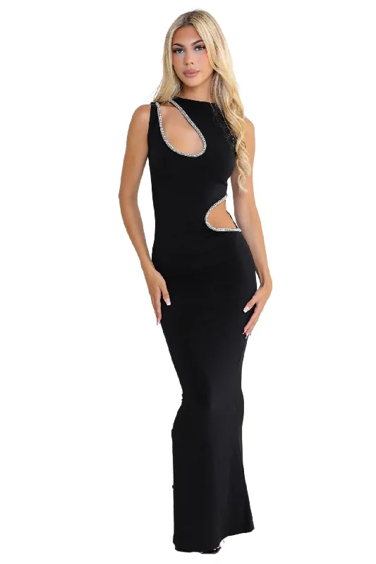 Party Dresses for WinterIVONA SKELO Vivia Dress (Black)- RRP $389