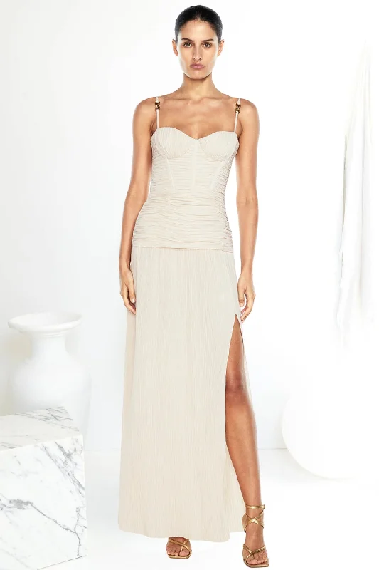 Party Dresses for Sports TournamentsManning Cartell Double Time Pleat Dress (Nougat)