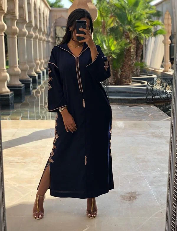 Formal Party DressesRobe Dubaï Caftan avec Broderie