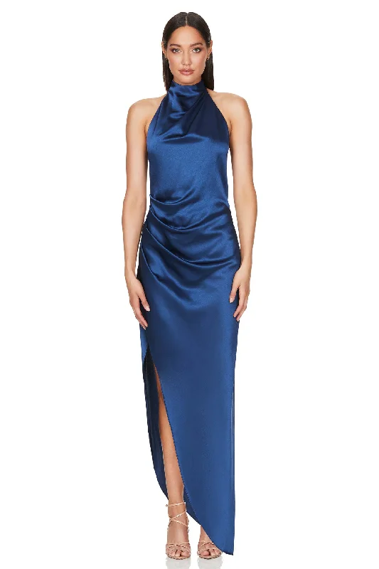 Party Dresses for WeddingNOOKIE Amelia Halter Gown (Midnight) - RRP $299