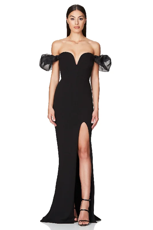 Party Dresses with Eco-Friendly FabricsNOOKIE Eleganza Gown (Black) - RRP $329