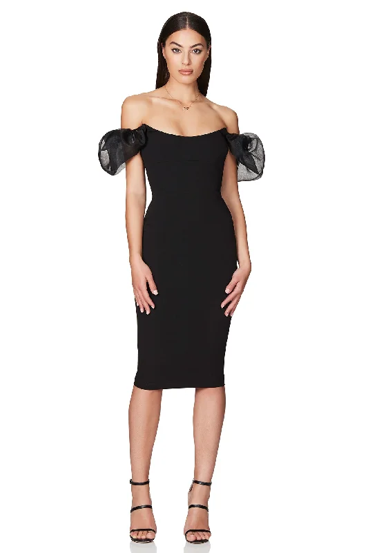 Party Dresses for Theater PerformancesNOOKIE Eleganza Midi (Black) - RRP $249