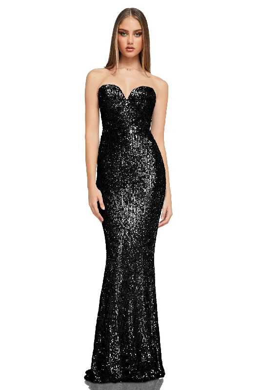 Party Dresses for Spring BreakNOOKIE Lumiere Gown (Black) - RRP $449