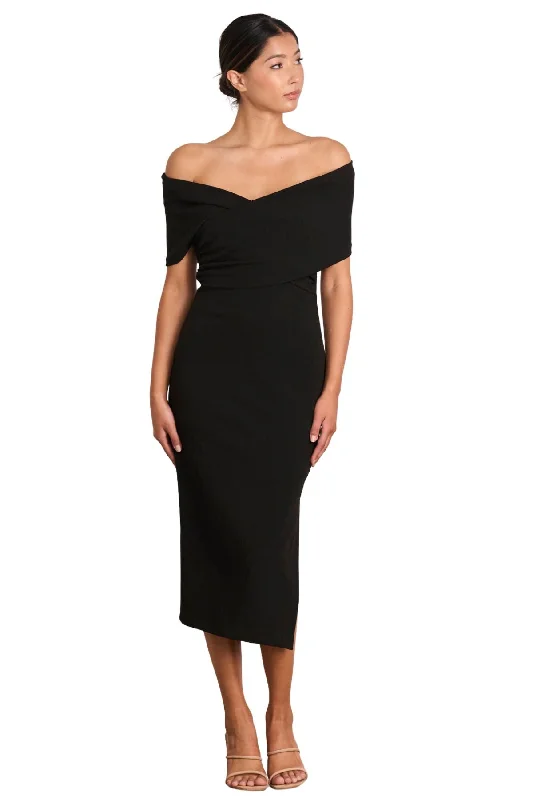 Party Dresses with Solar PanelsPASDUCHAS Chakra Midi (Black) - RRP $310