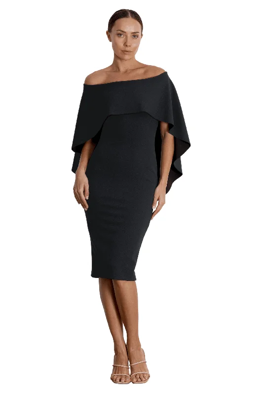 Party Dresses with Eco-Friendly FabricsPASDUCHAS Composure Midi Dress (Charcoal)-  $249