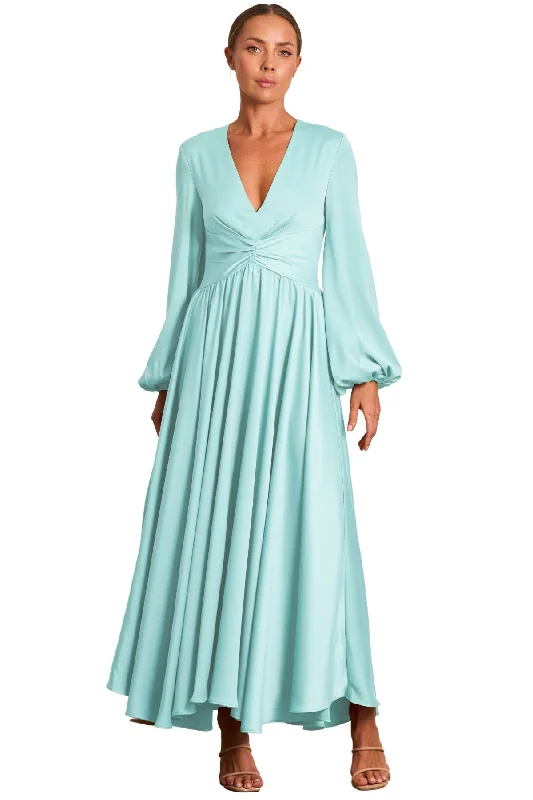 Party Dresses for All-Day WearPASDUCHAS Lucia Sleeve Midi Dress (Sea Mist) - RRP $380