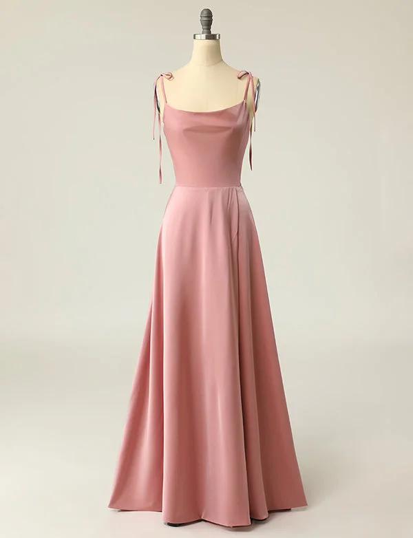 Party Dresses with LaceRobe de bal de fin d'année à bretelles spaghetti avec fente