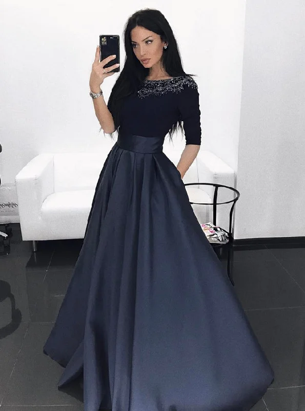 Party Dresses for HalloweenRobe de Soirée Bleu Marine