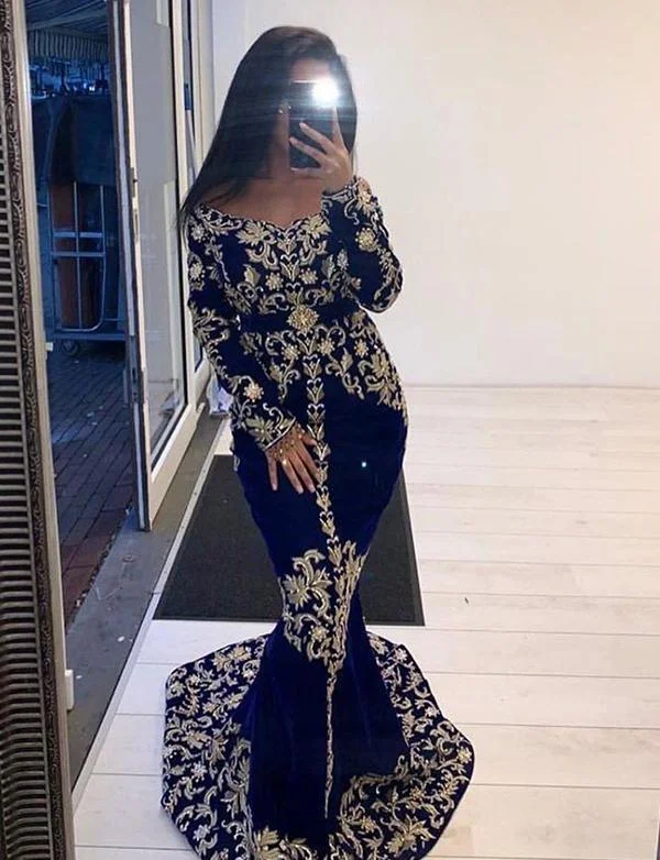 Party Dresses for Fashion ExhibitionsRobe Sirène Caftan Marocain pour Soirée