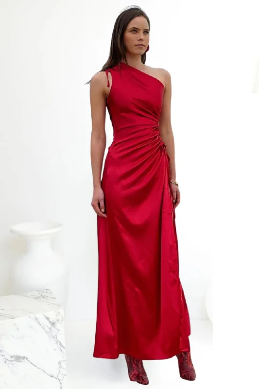 Party Dresses for Indoor ActivitiesSONYA MODA Nour Scarlet Red Dress - RRP $380