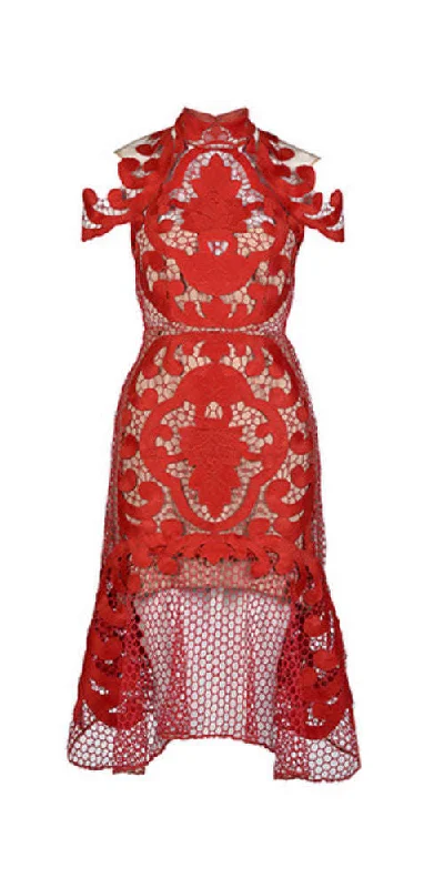 Party Dresses with EmbroideryTHURLEY Rose Ceremony Midi Dress - RRP $649.99