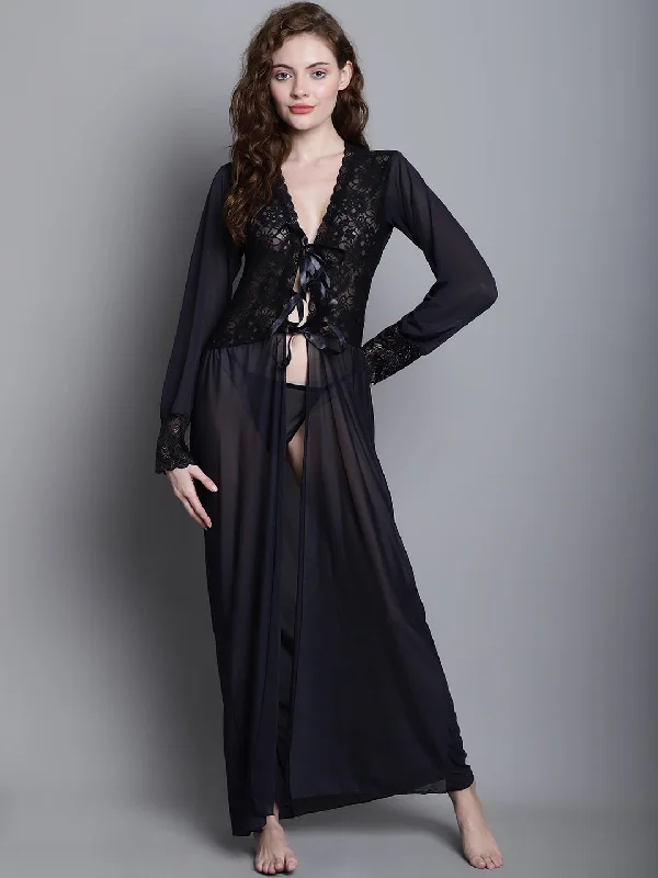 Party Dresses with Interchangeable ButtonsOverall Net with Exquisite Lace Robe