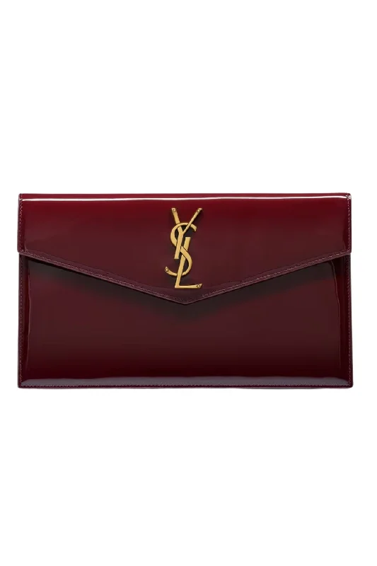 Party Dresses with Kinetic Energy HarvestingYSL Uptown Clutch (Dark Red)