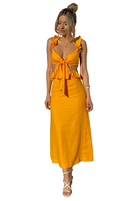 Party Dresses with Custom DesignsZIMMERMANN Aliane Ruffle Midi Dress - RRP $695