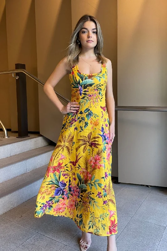 Party Dresses for Autumn LeavesZIMMERMANN Tropicana Cut out Dress (Yellow) - RRP $595