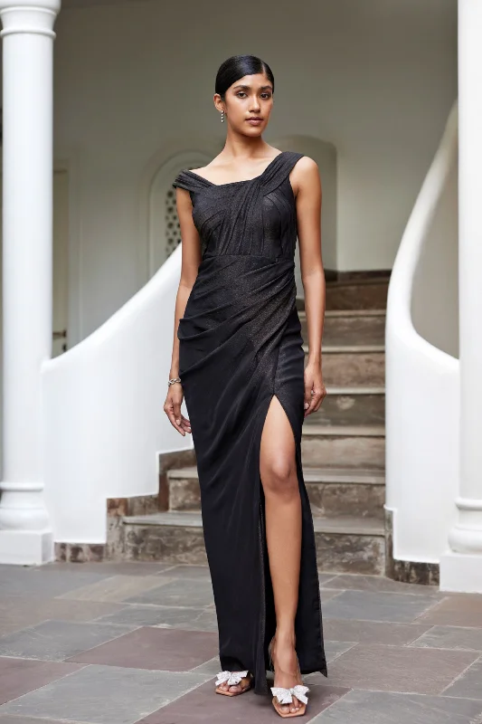 Party Dresses with Cold Shoulder SleevesZoe Gown