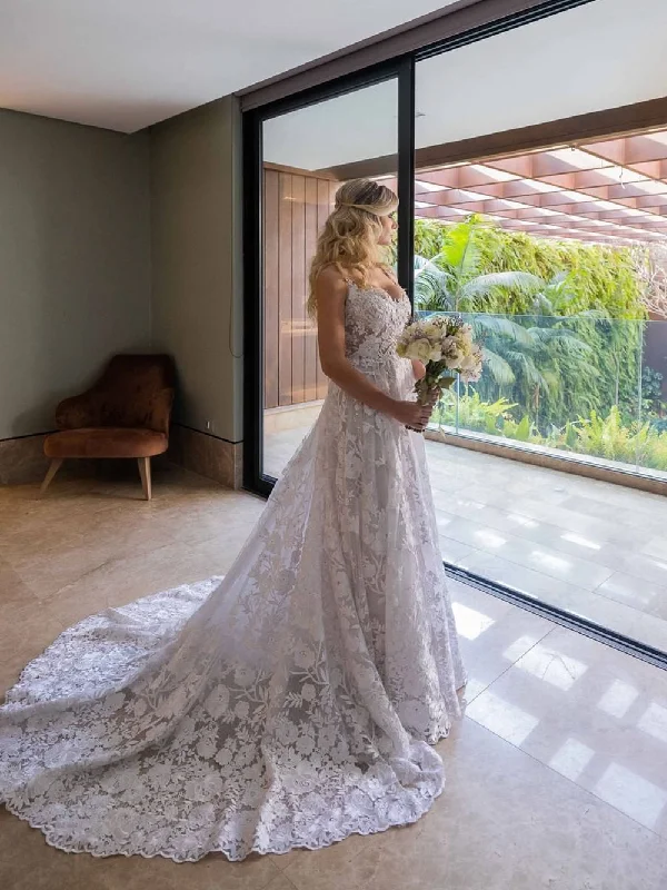 2 In 1 Appliqued Ball Gown Wedding Dress with Detachable Long Sleeves Bolero WD1924 2 In 1 Appliqued Ball Gown Wedding Dress with Detachable Long Sleeves Bolero WD1924