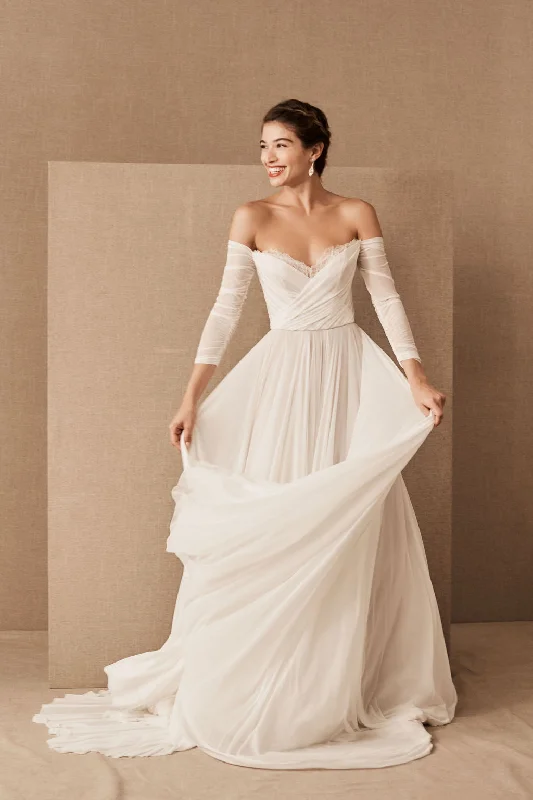 Best wedding dresses for petite brides-Wtoo by Watters Miles Gown