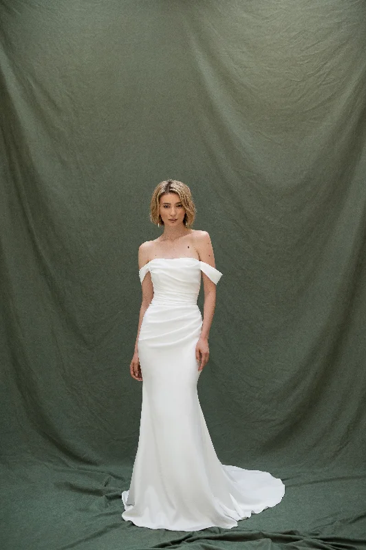 Wedding dresses with floral embroidery for a romantic feel-Camellia