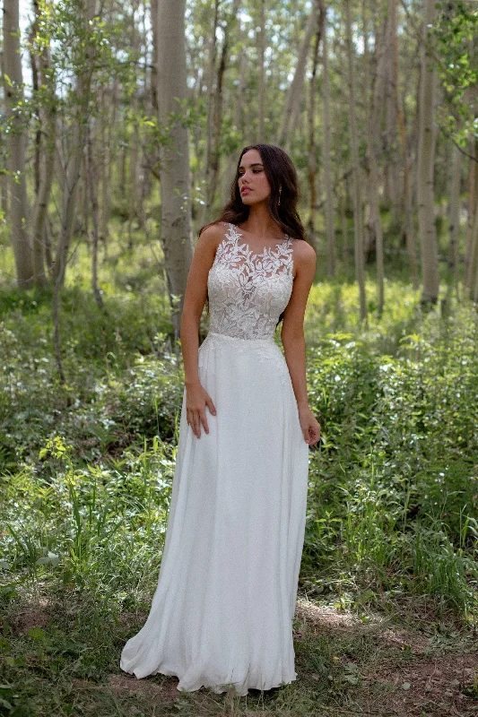 Wedding dresses with open back styles for added allure-Drew | Wilderly Bride