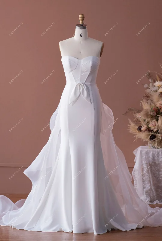 Elegant Strapless Mermaid Wedding Dress