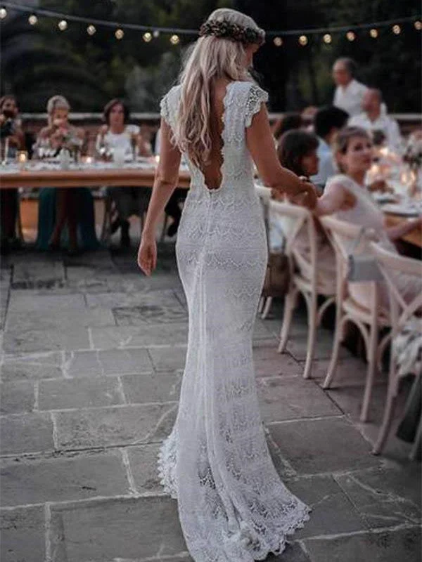 Where to buy affordable wedding dresses online-Eye-catching Mermaid Wedding Dresse Lace Cap Sleeves Gowns WD260 Where to buy affordable wedding dresses online-Eye-catching Mermaid Wedding Dresse Lace Cap Sleeves Gowns WD260