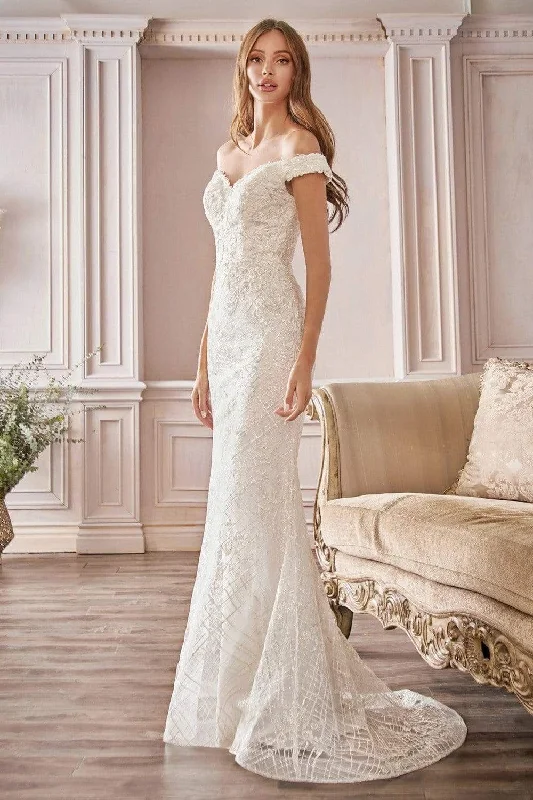 Wedding dresses for romantic outdoor weddings-Ladivine Bridal CD929 - Sweetheart Neckline Fitted Bodice Wedding Dress Wedding dresses for romantic outdoor weddings-Ladivine Bridal CD929 - Sweetheart Neckline Fitted Bodice Wedding Dress