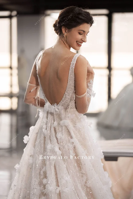 Luxury Bloom Plump A-Line Wedding Dress
