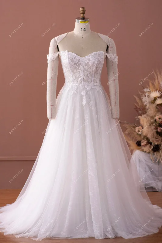 Illusion Corset Sweetheart Wedding Dress