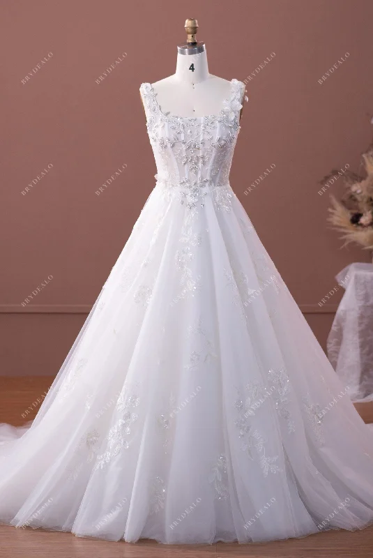 Romantic Princess Wedding Dress with Glimmering Beading