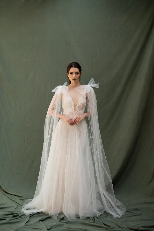 Wedding dresses with modest coverage for conservative brides-Rosemary T