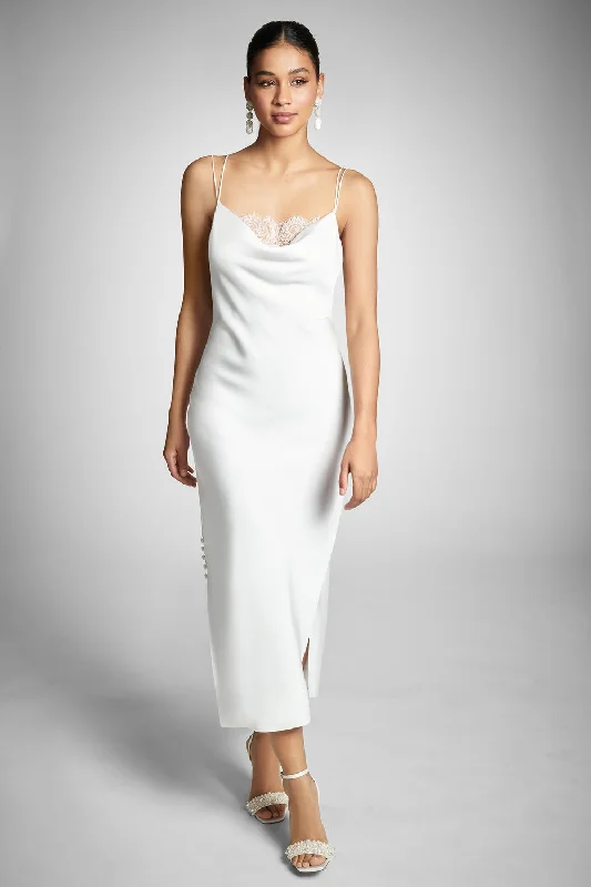 Wedding dresses with lace-up back details-Sachin & Babi Dylan Gown