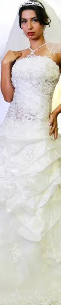 Wedding dresses with a sheer bodice for a modern touch-Sama Abdel Wahab Wedding
