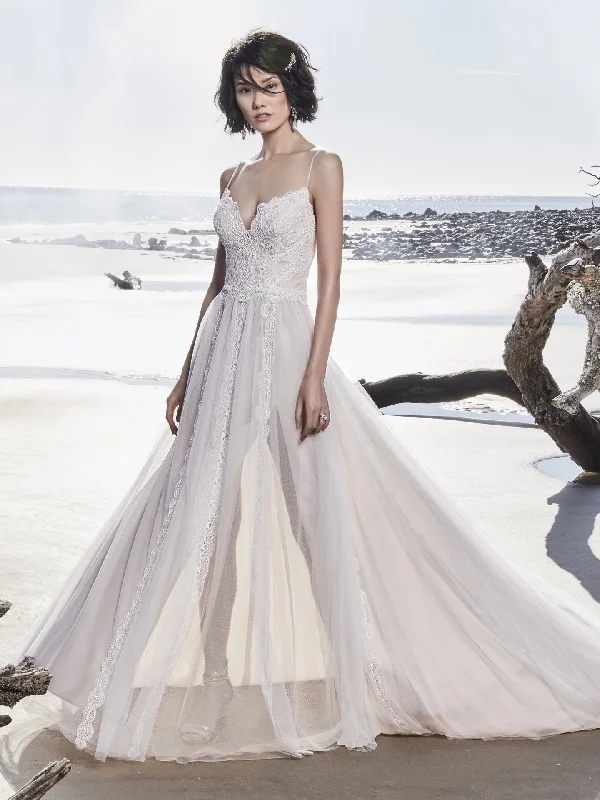 Wedding dresses with open back details-Sottero and Midgley - Olson Sample Gown