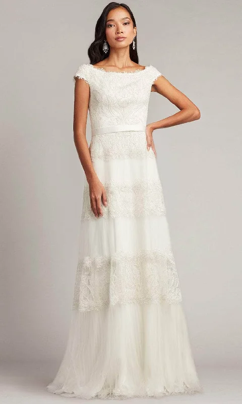 Wedding dresses for plus-size brides seeking comfort-Tadashi Shoji CCA23274L - Off-Shoulder Embroidered Wedding Dress Wedding dresses for plus-size brides seeking comfort-Tadashi Shoji CCA23274L - Off-Shoulder Embroidered Wedding Dress