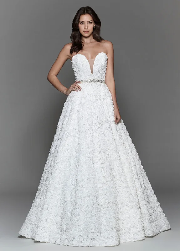 Wedding dresses with illusion necklines for a modern feel-Tara Keely 2709 Gown