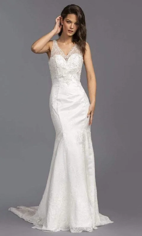 Simple yet elegant wedding dresses for intimate ceremonies-Trevi Collection Bridal L2145 Simple yet elegant wedding dresses for intimate ceremonies-Trevi Collection Bridal L2145