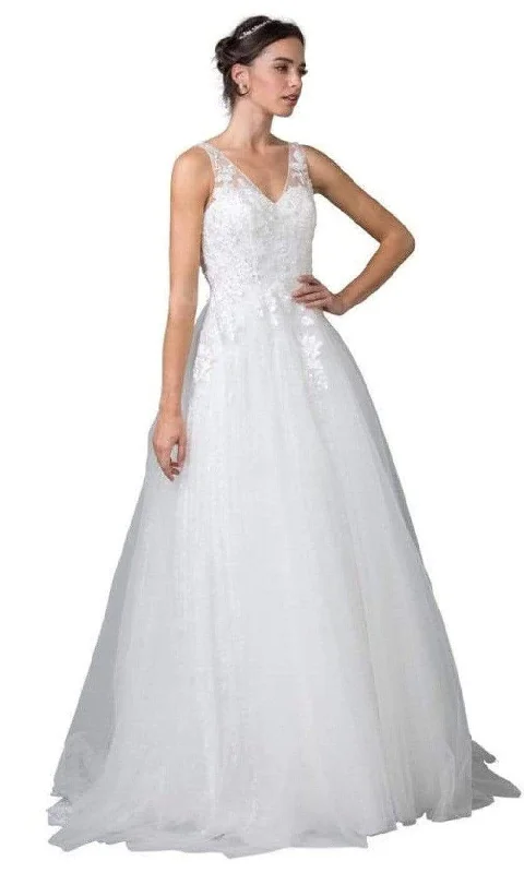 Best wedding dress colors for different skin tones-Trevi Collection Bridal L2355