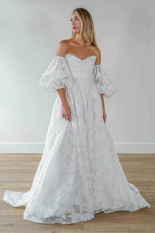 Best wedding dresses for a sophisticated bride-Vienna with Sleeves | WToo - Watters