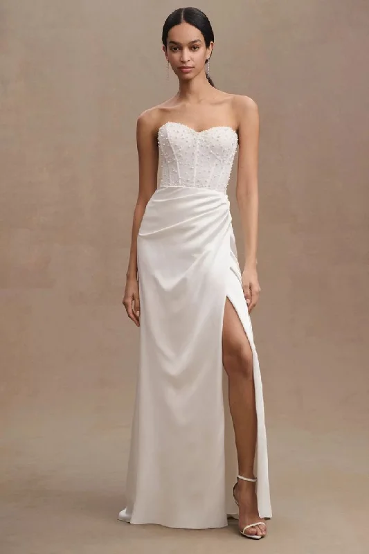 How to style your wedding dress for a unique appearance-Watters Tilly Gown
