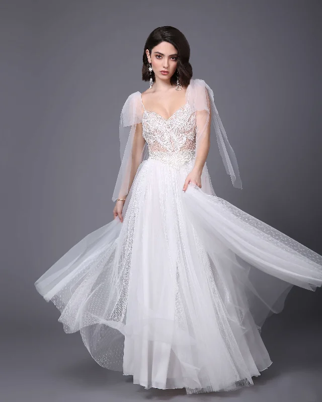 Wedding dresses with fitted bodices for support and comfort-NOY – Boho chic wedding dress for women. Wedding dresses with fitted bodices for support and comfort-NOY – Boho chic wedding dress for women.