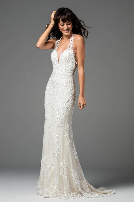 Bridal wedding dresses with luxurious fabrics-Willowby Sookie Gown
